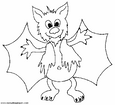 Lamina para colorear murcielagos de halloween